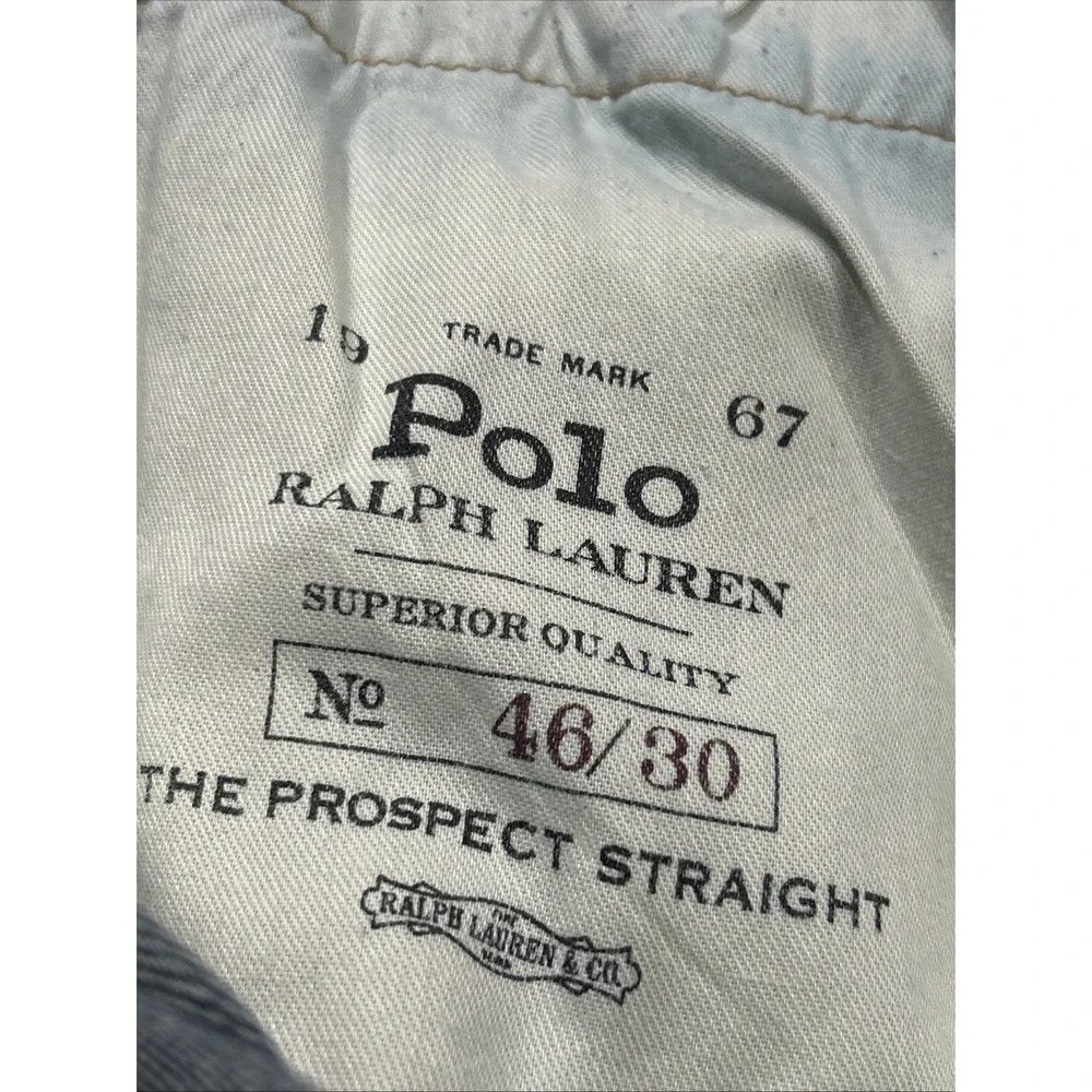 Mens Polo Ralph Lauren‎ Prospect Straight Jeans Big & Tall Sz 46B 46x30